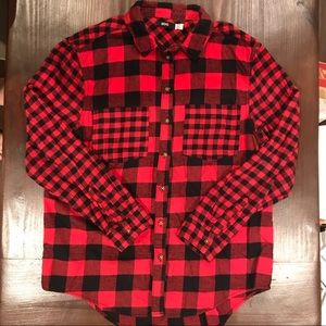Urban Outfitters buffalo check red flannel